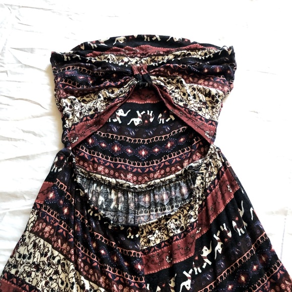 Papaya indian bohemian strapless pantsuit/romper - Picture 2 of 5